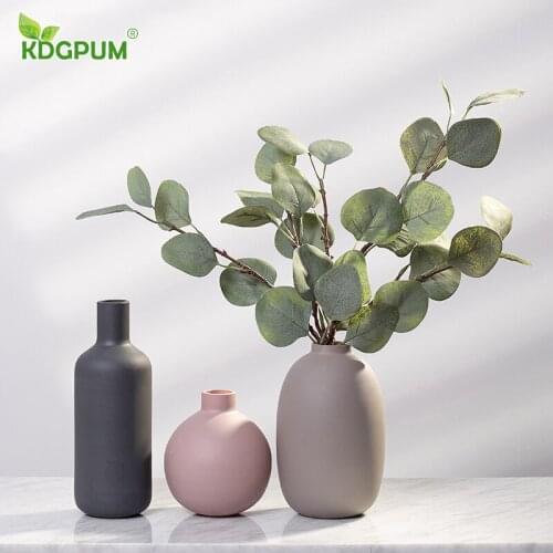 Modern Handmade Morandi Ceramic Vase Nordic Ins Wind Flower Arrangement Dried Flower Decoration Home Decoration