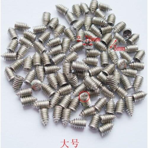 50 pcs 2.76*5mm silver Luggage screws,box buckle screws,belt Screws,bag buckle accessoires,bag fasteners,Auto button buckle