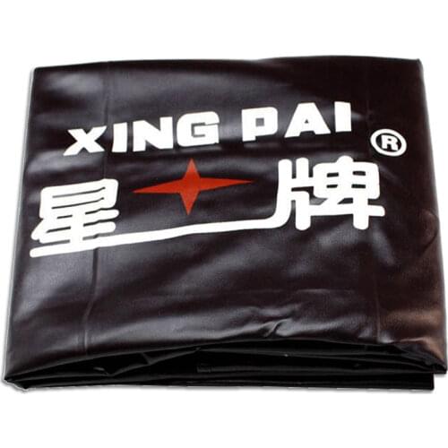 Star Billiard Table Dust Cover Pool Table Dust Cover Black Man-Made Leather Dust-proof Professional Billiard Accessories