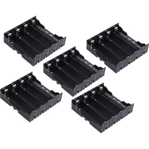 5Pcs Li-ion DIY Battery Plastic Case Holder for 4x3.7V 18650 Battery