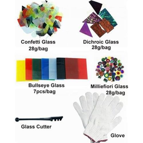 6Items/lot microwave kiln accessories for DIY your unique gorgeous glass jewelry in the extra glass kilns
