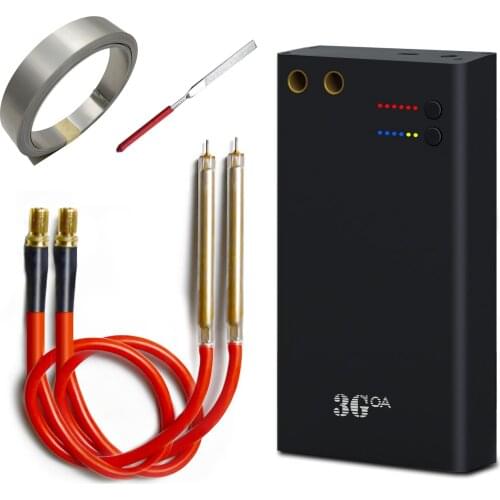 6-Gear Spot Welding Machine with 7500mAh Lithium Battery Type-C Interface Mini 18650 Lithium Battery Sheet Spot Welder Machine