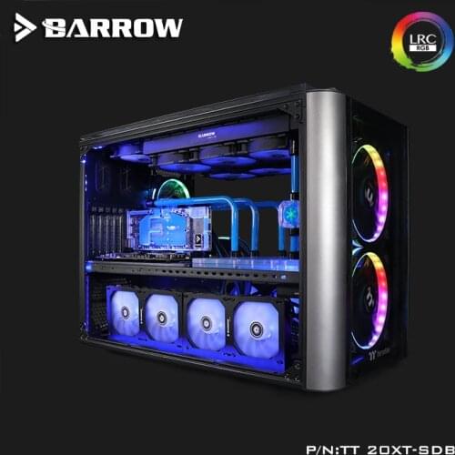 Barrow Acrylic Board as Water Channel use for TT LEVEL 20XT Computer Case for Both CPU and GPU Block RGB 5V 3PIN