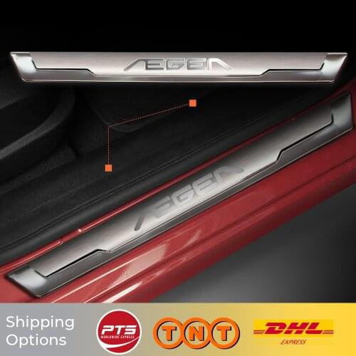 For Fiat Tipo Egea 2015 2016 2017 2018 2019 2020 Car Accessories ABS Chrome Door Sill Lath Body Molding Moulding Trim 2 pcs
