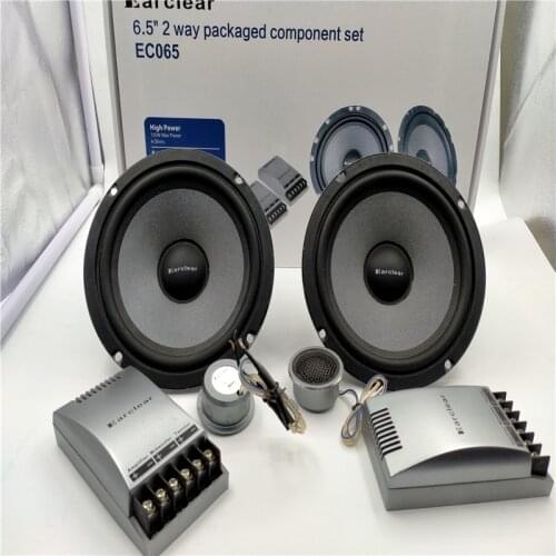 Free Shipping 1 Set EC1565 60W Car Audio Earclear 6.5'' 2Way 90W Max Power 0.5'' Tweeters Coaxial Car Speaker Made In Germany