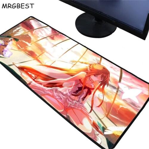 MRGBEST Large Sword Art Online Asuna MousePad Anime Otaku XL PC Keyboard Gaming Gamer Fashion Durable Computer Desk Mat for Csgo