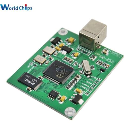 CM6631A Digital interface 24bit/192khz USB to Coaxial Optical fiber SPDIF I2S Converter DAC Board