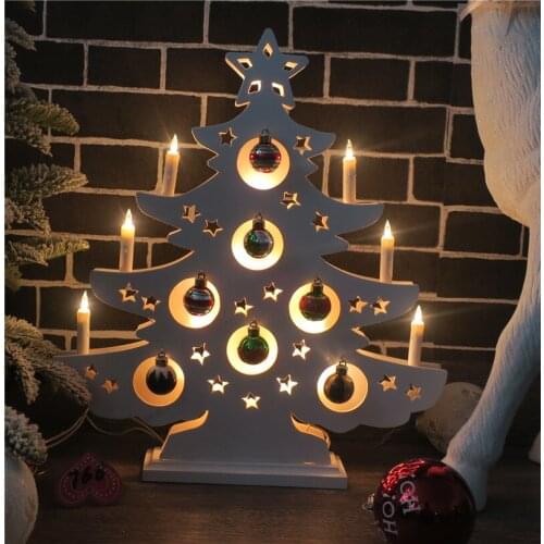 Christmas ball scene layout supplies Christmas window luminous tree ornaments counter bar counter luminous tree ornaments