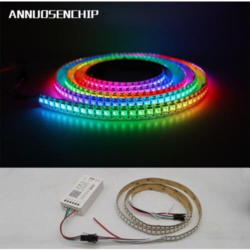 SP108E Controller +DC5V WS2812B WS2812 LED Strip Smart RGB 5050 Full color Pixel IC Ditigal individually Addressable light