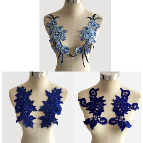 New arrive Flower Applique Embroidery Venice Lace Collar DIY Sewing Supplies Lace Neckline Decorative Clothing Craft Accessories