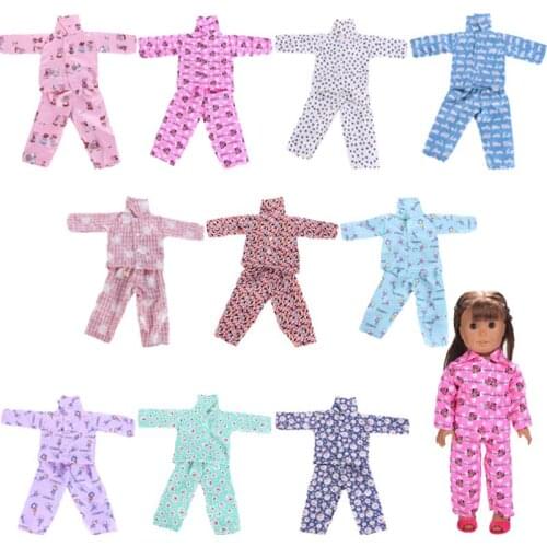 Doll Clothes Flower And Animal Pattern Suitable For Autumn For 18 Inch Doll &New Born Baby Generation Birthday Girls Toy Gifts