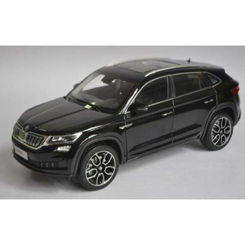 1:18 Diecast Model for Skoda Kodiaq GT 2018 Black SUV Alloy Toy Car Miniature Collection Gifts