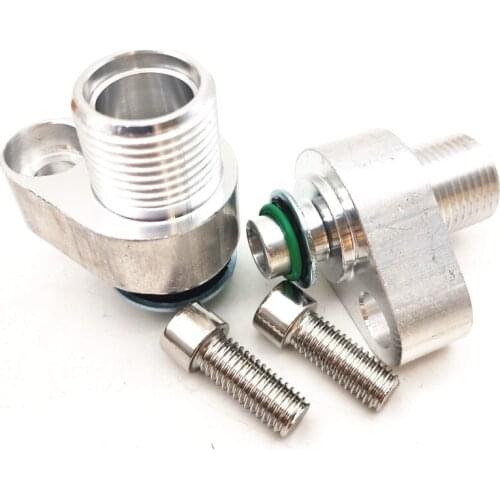 LS Swap AC Compressor Adapter Fittings for Denso 10S17F 10S20F Billet Aluminum