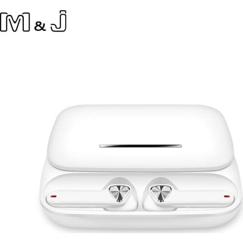 M&J TWS Wireless Bluetooth Earphone Intelligent Touch Control Wireless Earphones With Stereo Bass Sound Smart Connect PK i12 i10