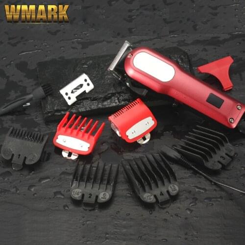 WMARK NG-101 LCD Display Professional Hair Cutter Hair Trimmer Rechargeable Hair Cutting Machine Coldless Hair Clipper