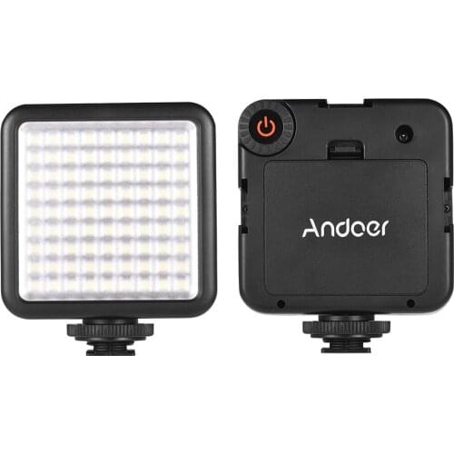 Andoer W81 Mini Camera LED Light Panel 6.5W 6000K Video Lamp w/ Shoe Mount Adapter for Zhiyun Stabilizer for Canon Nikon Sony