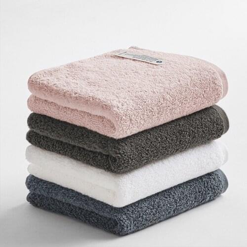 100% cotton towel new combed towel pure cotton plain towel adult flat face wash towel