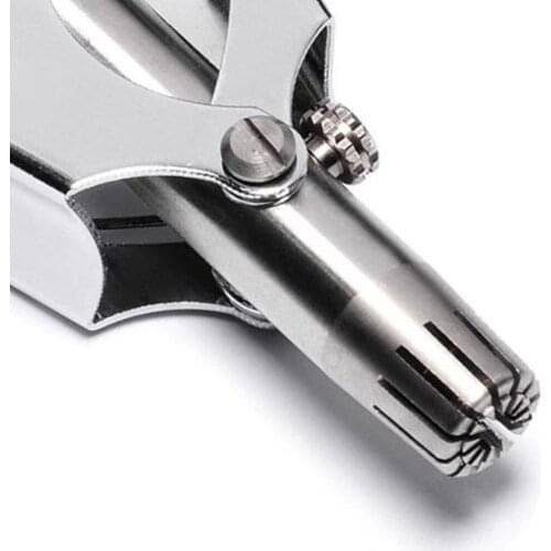 Portable Manual Mens Ear Nose Hair Trimmer Nasal Hairs Cordless Cutter