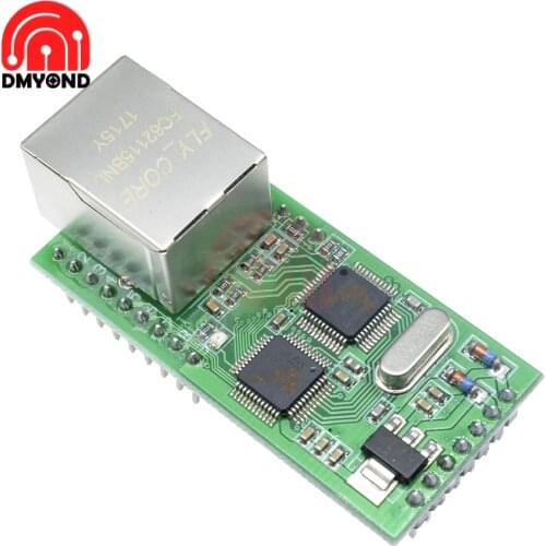 3.3V 5V 10/100M bps TCP/IP RJ45 converter from Ethernet to TTL Serial Port for Temperature Humidity Measurement Control System