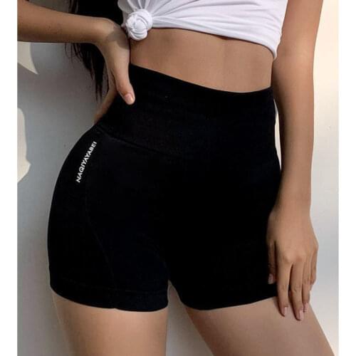 Summer New Women Thin Fitness Casual High Waist Solid Bodycon Shorts Slim Bottoms Cycling Shorts Hip Lift Quick Dry Sports Short