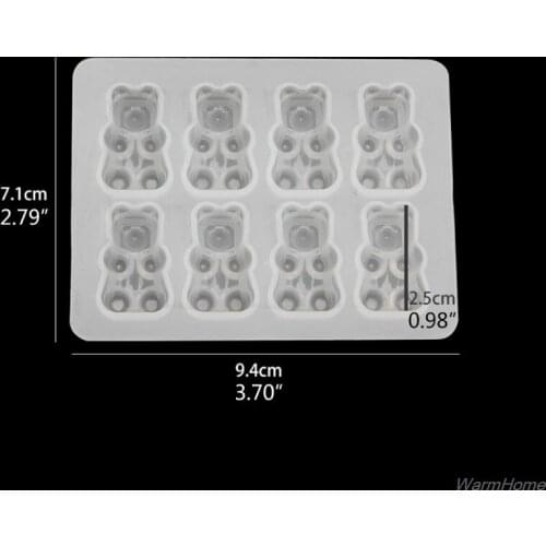 Cute Bear Sugar Silicone Mould Crystal Resin Epoxy Molds Jewelry Pendant Art DIY Craft Decorations F06 21 Dropshipping