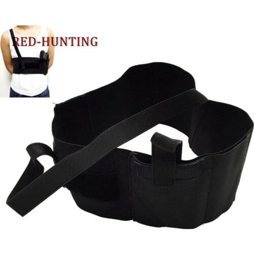Tactical SHoulder Gun Holster Hunting Adjustable Belly Band Waist Pistol Gun Holster for GL17 19 1911 M9