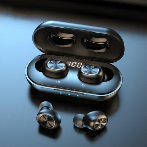 TWS 5.0 True Wireless Earphone Bluetooth Earphones 9D Hifi Stereo Wireless Earbud Sport Earbuds For Phone Xiaomi Mic