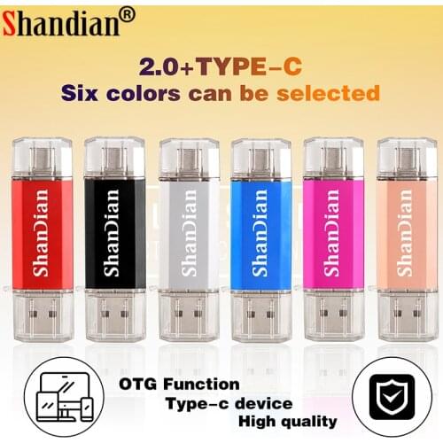 TYPE-C USB Flash Drive Black memory stick Red pen drive for Android Smart Phone 128GB 16GB 32GB 64GB Blue pendrive Fast shipping