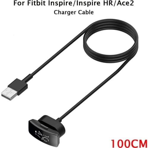 USB Charger for Fitbit Inspire/ Inspire HR Smart Wristband Charging Cable Cord Charging Dock Station for Fitbit Ace 2 Charger