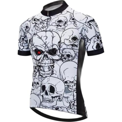 Outdoor road mountain bike black and white short-sleeved cycling jacket sports quick-drying cycling jacket For Men