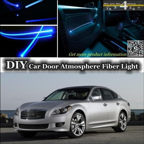 Interior Ambient Light Tuning Atmosphere Fiber Optic Band Lights For Infiniti M M30d M25 M35h M45 M37 M56 Q70 Inside Door Panel