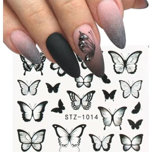 Water Stickers For Nails Water Decals Nail Art Stickers Butterfly Nail Art Foil For Manicure Nail Decor 3d Stickers For Nails