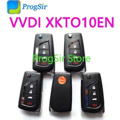 XKTO10EN Xhorse VVDI Wire Remote Control For Toyota 4 Button