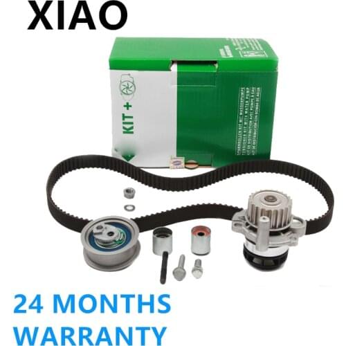 06F198119B Engine Water Pump With Timing Belt Tensioner Set For VW Golf Passat For Audi A3 A4 A6 TT TTS 06D109243C 06F 121 011X