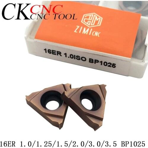10pcs 16ER 1.0 1.25/1.5/2.0/3.0/3.5 BP1025 high quality internal turning tool carbide insert for Threading tool boring blade