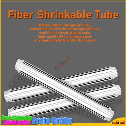100pcs 500pcs 3000pcs Dual Pins for drop cable fiber heat shrinkable tube 60mm x5.5mm optical hot melt tube lot sale