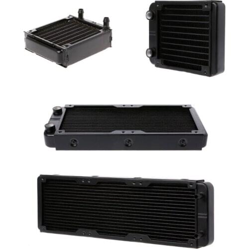 120mm Aluminum Computer Radiator Water Cooler 10 Tube CPU Heat Sink Exchanger New Deisgn