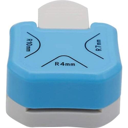 3-in-1 Mini corner trimmer Corner Rounder Punch R4/R7/R10mm Round Corner Trimmer Cutter for Card Photo Paper Laminating Pouches
