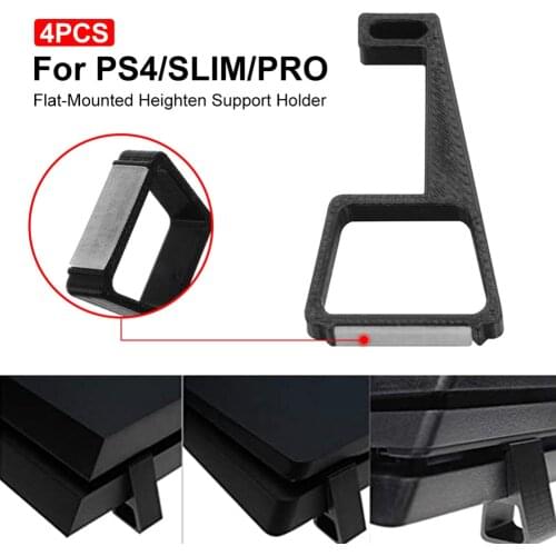 4 PCS Cooling Horizontal Console Stand Mount Holder Extension Support Bracket Extender For PS4 Pro Slim Host Racks Bracket