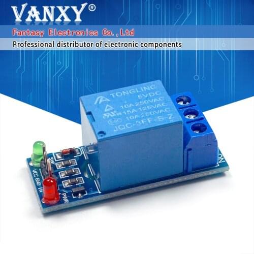 5pcs 1 Channel 5V Relay Module high level for SCM Household Appliance Control new