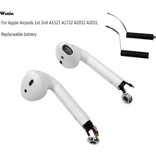 For Airpods1 2 Battery A1604 A1523 A2032 A2031 A1722 Air pods1/2/3 Battery GOKY93mWHA1604 3.8V 400mAh Battery Replacement Li-ion