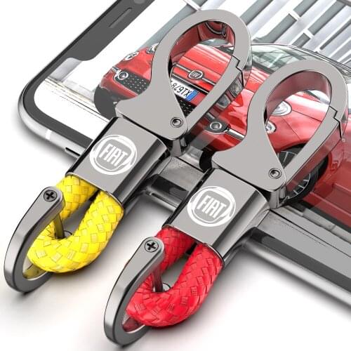 GEJOYS auto Keychain For Fiat Key Chain for Fiat Aegea 500c Panda Uno Palio Tipo Doblo Car Parts Fiat With Car Logo Key Ring