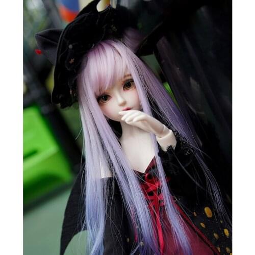 Long Bjd wig 1/3 1/4 1/6 doll Wig for SD MSD Minifee yosd Blythe Doll,Fashion Doll Wig Long Wavy Wig Beautiful Girl Doll Wig