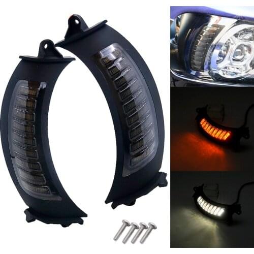 For Road Glide Front Led Turn Signal Light with White DRL For 2015-2020 Road Glide Led Turn Signal Lights Motorcycle Lamp New