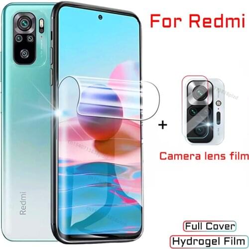 Hydrogel Film For Xiaomi Redmi Note 10 NOTE10 Pro 9 9S S Screen Protector 8 9 T 9T 8T 7 9A 9C 8A 7A Pro Max 10S A C 5G Not Glass