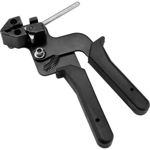HLZS-Cable Tie Tool, Stainless Steel Fastening Cable Tie Cutter Tensioner Cutter Tool Cutting Width Within 12mm