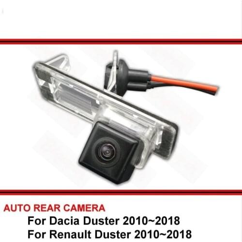For Dacia Renault Duster 2009 ~ 2018 Night Vision Rear View Camera Reversing Camera Car Back up Camera HD CCD Vehicle