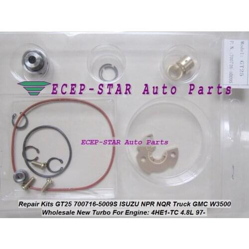 Turbo Repair Kit Rebuild GT25 TB2560S 700716-5009S 700716 8972089663 For ISUZU NKR NPR NQR light Truck 1997-04 4HE1 4HE1XS 4.8L