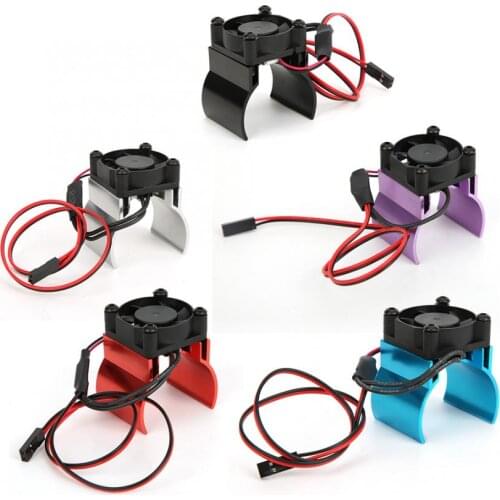 Multiple color RC Parts Electric Car Brushless Motor Heatsink Cover+Cooling Fan for Traxxas/TRX4 1/10 RC Crawler Car Spare Parts