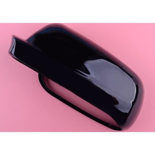 Gloss Black ABS Left Wing Rearview Mirror Cover Cap Trim Casing Fit For VW Golf R32 GTI Rabbit Jetta MK4 3B1857537 3B0857537B